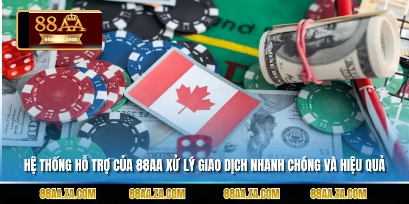 Hệ thống hỗ trợ của 88aa xử lý giao dịch nhanh chóng và hiệu quả.